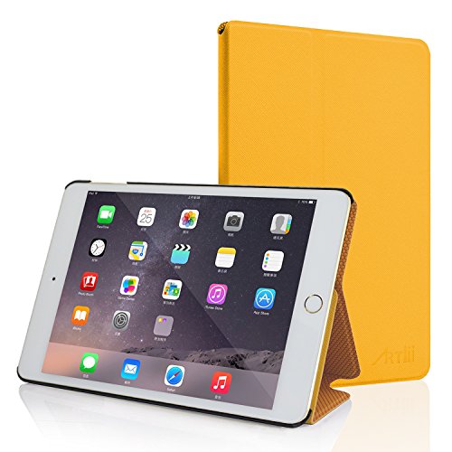 Artlii Colour Series Cover for iPad pro 12.9 Smart Cover with Auto Wake/Sleep feature Case (Orange)