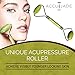 ACCU-JADE Jade Roller for Face in Professional Salon Quality | Jade Face Roller & Face Massager for Wrinkles, Fine Lines Under Eyes & Puffiness | Anti Aging Jade Facial Roller to Rejuvenate your Skin