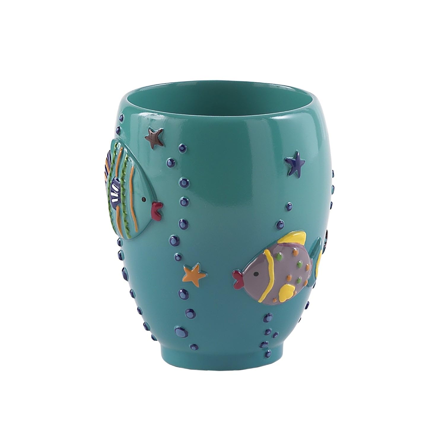 Gedy Dori portacepillos, Resin, Turquoise, 8.5 x 8.5 x 10.5