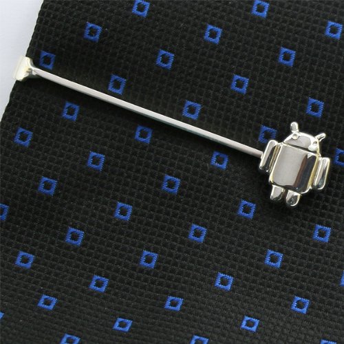 ZAUNICK Android Tie Clip Sterling Silver