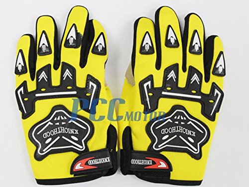2Z Youth Kids MX Motocross Off-Road Racing ATV Dirt Pit Bike Gloves Cycling GL01 YELLOW SMALL