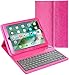 Alpatronix iPad Case with Keyboard, 9.7 inch KX130 Leather iPad Cover w/Detachable Wireless Bluetooth Keyboard Compatible w/Apple iPad 6 (2018), iPad 5 (2017), iPad Pro 9.7 & iPad Air 2/1 – Pink
