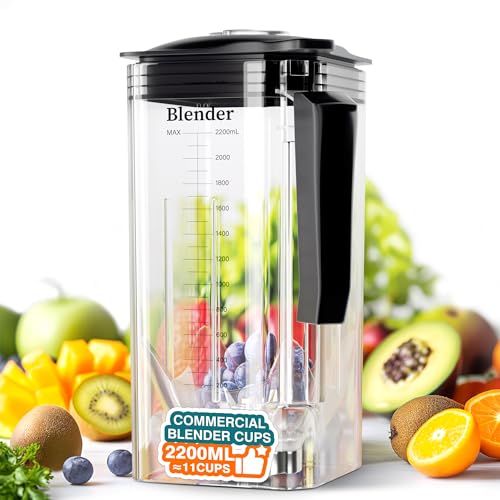 WantJoin Vasos de Licuadora Comercial Profesional, SOLO para WantJoin K90 Protector de Licuadora Carcasa Silenciosa de Sonido 2200W Industriales Fuerte y Silenciosa Potencia de Grado Profesional