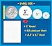 Pack of 2016, 1-inch Diameter Round Dot Labels, White, 8 1/2 x 11 Inch Sheet, Fits All Laser/Inkjet Printers, 63 Labels per Sheet, 1