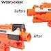 PeleusTech Worker Front and Side Rail Adapter Picatinny Base Set for Nerf Stryfe Blaster - Black