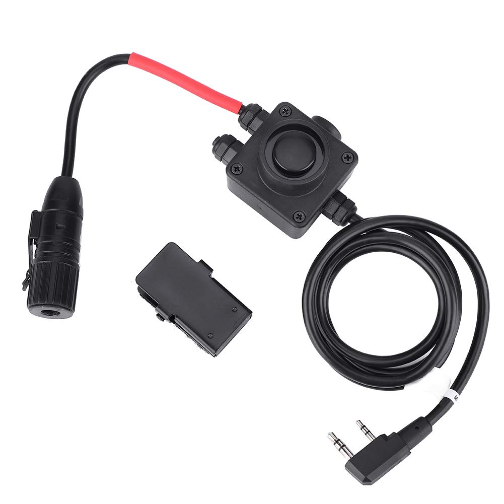 Tbest PTT Adapter, PTT PTT System Military Adapter Push-to-Talk for Series Military Radios Headphone Earphone Walkie Talkies Z134- Chess, Leisure Sports