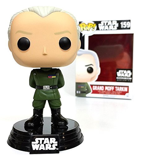 FunkoPop! Star Wars Smuggler's Bounty Exclusive Death Star Grand Moff Tarkin #159 Vinyl Figure (Bundled with Pop Box Protector CASE)