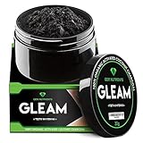Gleam Activated Organic Charcoal Powder (30g) Multipurpose Natural Teeth Whitener, Facial Mask, Skincare Treatment and Detoxifier | Mint Flavor
