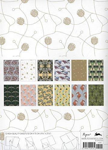 Art Nouveau: Gift Wrapping Paper Book: 1 (English, French, Italian, Dutch, German, Spanish, Japanese and Chinese Edition)