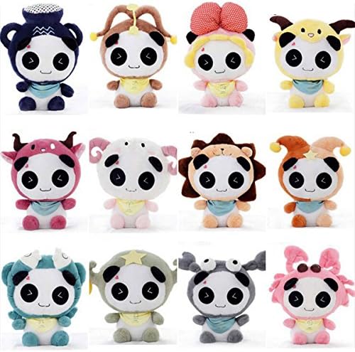 Cuddly 15.7" Panda Cosplay Stuffed Animal Plush Toy Cute Libra Doll Plushie Gifts Fiesta Toys/12 Pcs