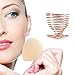 Beauty Sponge Blender Holders 6 Pack, Teenitor Makeup Sponge Holders Drying Rack Stand, Powder Puff Sponge Support Display Stand, Makeup Organizer Round Triangle Square Styles, Rose Gold