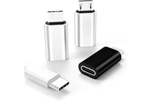 USB C Female to Micro USB Male Adapter(3pack) Type C Cable Charger Android Converter I pad Charging Cord Compatible for Galax