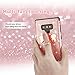 Casetego Compatible Galaxy Note 9 Case,Glitter Sparkle Bling Shock Absorbing Flex TPU Rubber Case Cover with Ring Grip Holder Kickstand for Samsung Galaxy Note 9(2018)-Rose Gold