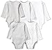 Moon and Back Baby Set of 5 Organic Long-Sleeve Bodysuits