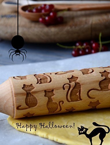 Dachshund Dog Pattern Wooden Engraved Rolling Pin for baking classic- By Enjoy The Wood - Rolling Pin engraved Sugar Cookies Gift for Her Small decorative