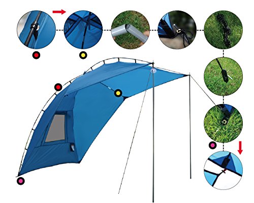 image for Leader Accessories Easy Set Up Camping SUV Tent/Awning/Canopy/Sun Shel