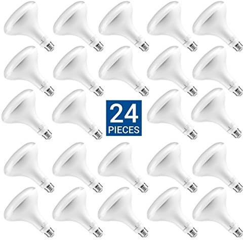Hyperikon BR40 LED Bulb Dimmable, 15W=100W, CRI 90+, Wide Flood Light, E26, UL, Energy Star, Crystal White, 24 Pack