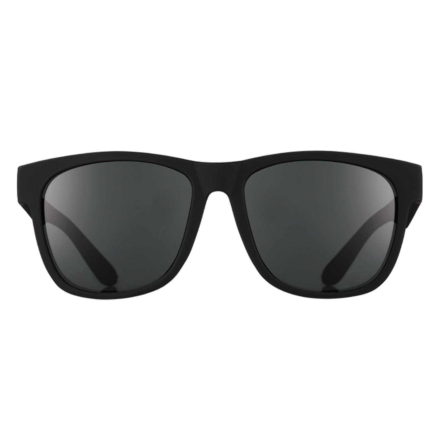goodr Hooked on Onyx Polarized Sunglasses for Men & Women, Large Sized (BFG), Black Solid Frame with Black Non-Reflective Glare Reducing Lenses, UV400 Protection, No Slip, No Bounce