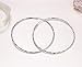 GOXO Hoop Earrings Sterling Silver Circle Endless Earrings Hoops Jewelry Daimeter 10,20,30,40,50,60mm (Hoop Earrings)