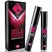 FUCHSIA Line 3D Fiber Lashes Mascara - Best Eye Lash Lengthening Makeup Fibers and Black Gel Set - The Benefit of Voluminous Eyelashes Without Falsies or Extensions