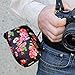 USA GEAR DSLR Camera Sleeve with Neoprene Protection, Holster Belt Loop and Accessory Storage - Compatible with Canon EOS Rebel T7, 850D, 250D, SL3, R7, Nikon D3500, D5600, and More (Floral)