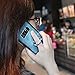 Galaxy Note 8 Case, Glitter Luxury Cute Phone Case Girls with Kickstand, Bling Diamond Rhinestone Bumper Ring Stand Sparkly Luxury Thin Soft Protective Samsung Galaxy Note 8 Case for Girl Women - Blue