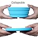 Ecoart Silicone Expandable Collapsible Bowl for Travel Camping Hiking, Blue (1 Pack)