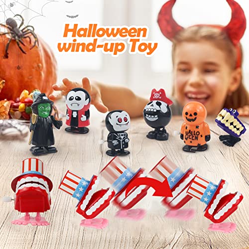ZGWJ 18Pcs Halloween Wind Up Toys for Children Kids Boys Girls Toddlers