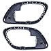 Brock Replacement Driver and Passenger Inside Inner Blue Door Handle Trim Bezels Compatible with Pickup Escalade Tahoe Suburban Yukon