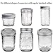 Solar Mason Jar Lights - Adecorty Solar String Lights 6 Pack 20 LED Warm White Solar Jar Lights for Patio Yard Garden Decor, Fairy String Lights Fit for Regular Mouth Jars (Jars Not Included)