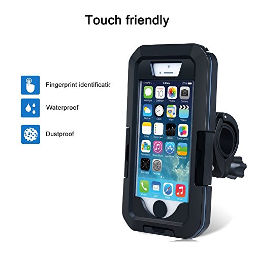 Waterproof Caseï¼Œ Bike Mount Sport Bicycle/Motorcycle Waterproof Case and Mount, Multifunctional IPX8 Dustproof Shockproof Case Holder for iPhone 8 /8Plus and iPhone X (for iPhone X)