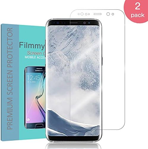 Galaxy S8 Plus screen protector [2 pack] [full coverage], Filmmy anti-foam ultra-high-definition shield has a lifetime replacement Samsung Galaxy S8 Plus