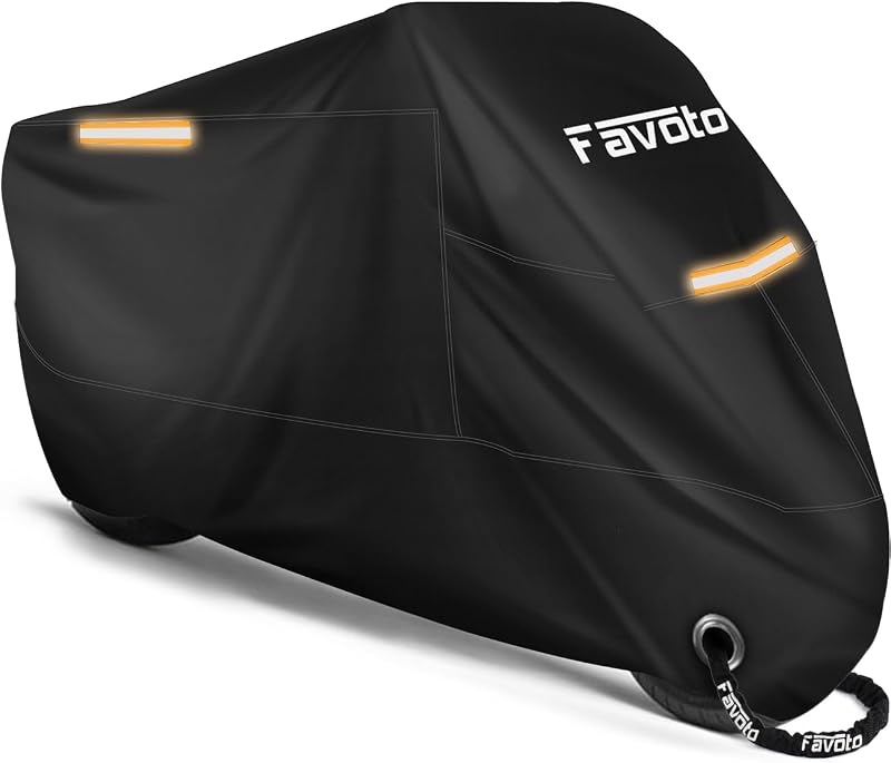 Favoto Waterproof Motorbike Cover XXL 245x105x125 cm Oxford Dustproof