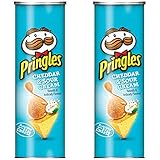 Pringles Cheddar & Sour Cream Potato Crisps, 5.5 oz (Pack of 2)