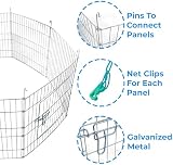 VivaPet Double Dragon Pet Playpen 55in Foldable Galvanized Metal Mesh Cover view 3