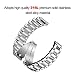Vigoss Compatible Fitbit Versa Band Men Women, Solid Stainless Steel Fitbit Versa Bands Business Strap Replacement Metal Wristbands for Fitbit Versa SmartWatch Small Large 5.5