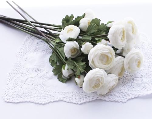 artificial flower - Romantic Ranunculus White