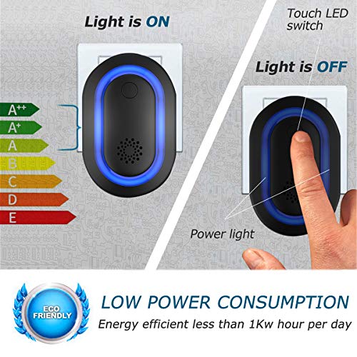 Eradream Ultrasonic Pest Repeller, Pest Repeller Plug in for Pest Reject, 2019 Newest Electronic Rodent Repellent Indoor Use for Bug Spider Ant Mice Roach Other Insects(2 Pack) - Thumbnail 2