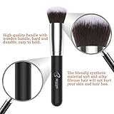 BESTOPE Makeup Brushes 8 Pieces Makeup Brush Set Professional Face Eyeliner Blush Contour Foundation Cosmetic Brushes for Powder Liquid Cream