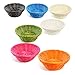 ColorbasketWaterproof Bowl Utility Basket, Shelf Storage, Set of 3, (Black, Flat Bottom)