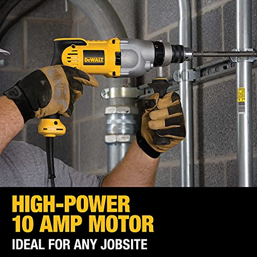 DEWALT Hammer Drill Kit, 1/2Inch, 10Amp, Pistol Grip (DWD520K