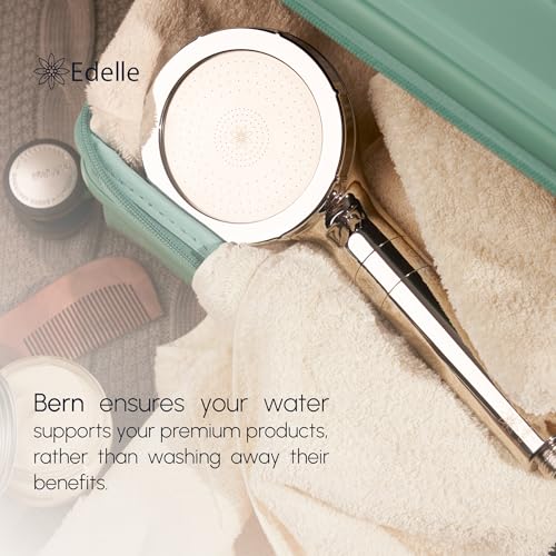 Edelle BERN Shower Head Filter for Skin & Hair Routine – Beauty-Driven Multi-Layer Filtration – Helps Reduce Chlorine & Impurities