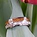 Natural Deer Antler Ring with Koa Wood Inlay - Mens Band, Womens Wedding Ring Titanium Hunter Ring Band