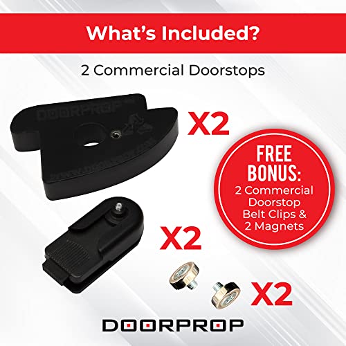 Doorprop Commercial Door Stop Patented Design Door Wedge Ideal for Hotels, Hospitals, Schools