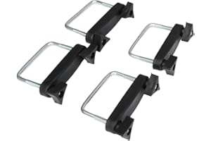 Xacsuwiql 4pcs/Set Roof Rack Tool Clips Luggage with Roof Rack Clamps Easy and Convenient Versatile Roof Box U Bolts for Vari