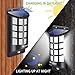 novopal Solar Lights Outdoor, LED Motion Sensor Weatherproof Solar Powered Security Wall Light for Garden/Porch/Yard/Deck, Wide Angle Arc-Shaped Lattice Design -1 Pack