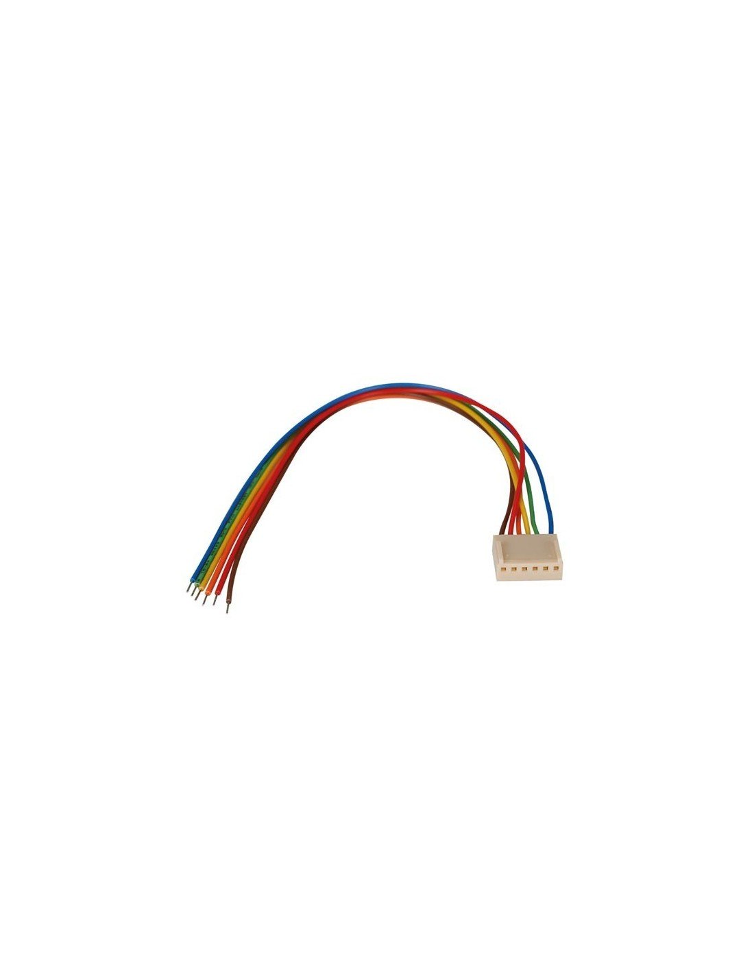 Perel 532064, EH 6 Pin Socket PCB Connector with Connection Cable, 20 cm