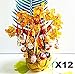EatingBiting（R）X12 Random Fortune Lucky Beckoning Cat Maneki Neko Keyring Keychain Key Rings