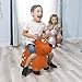 Bouncy Horse Hopper for Toddlers-Hopping/Hoppity/Bouncing/Bounce Horse, Jumping Horse, Inflatable Ride-on Animal Toy for Kids/ Children/ Boys/ Girls ( Pump Included)
