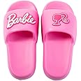 MINISO Barbie Collection Bath Slippers - Kids' House Shoes, Girls' Bathroom Slippers, Pink Barbie Home Footwear